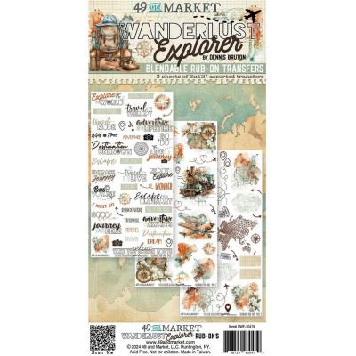 49 And Market Wanderlust Explorer - Rub-On Transfer